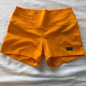 Fleo Women's Vibrant Orange Athletic Shorts